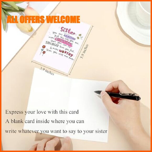 Canvas Tote Bag 15.8x12x6 Inches Gift Set with Makeup Cup Bracelet - Picture 8 of 8